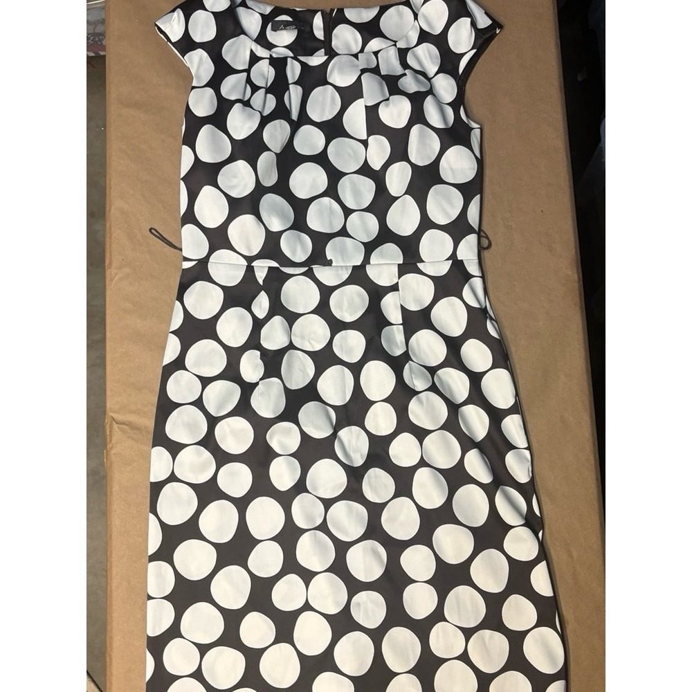 AB‎ STUDIO SLEEVELESS  BROWN and CREAM DRESS- SIZE 6/SMALL